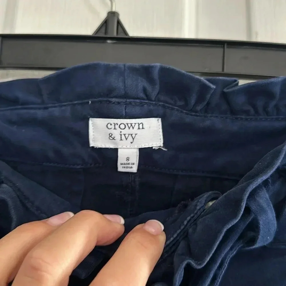 Crown & Ivy Navy Pant Size 8 - Picture 4 of 4